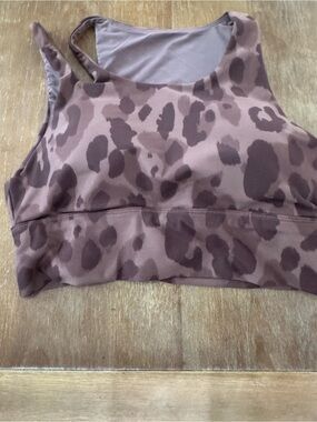 DSG Brown Leopard Print Sports Bra